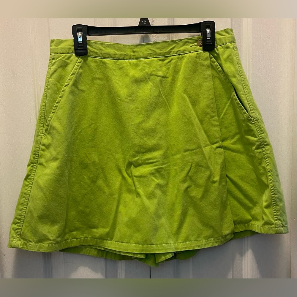 White Stag - Skort - skirt with shorts, Green, Front Pockets, Size 14